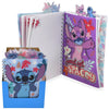Libreta Stitch y Angela Celeste con Flores