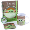 Set Taza + Libreta + Posavasos + Llavero Baby Yoda