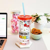 Vaso con Tapa Shine Bright Hello Kitty