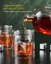 Set Whiskera y Vasos Mandalorian Star Wars Cristal