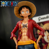 Figura One Piece , Luffy sonriente, cambia de cara de tres formas, 28cm