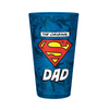 Vaso de vidrio Super Man Papa