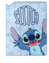 Lilo & Stitch Manta de Tacto de Seda con Reverso de Sherpa, 46 x 60 Pulgadas