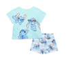 Stitch Conjunto de Pijama de Dos Piezas para Niñas con Camiseta y Shorts