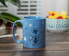 Taza Stitch con flores