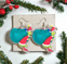 Aretes The Grinch Saco Santa