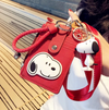 Porta Carnet Wallet Snoopy con llavero