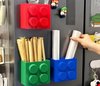 Cajas de almacenamientos estilo Lego para la nevera con iman