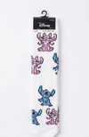 Medias con pelos Stitch blancas con caras stitch