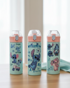 Botella de agua con seguro, Termo Stitch Azul, Rosa