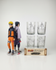Vaso de vidrio Naruto Sasuke