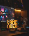 Lampara Neon 3d Game Over