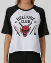 Franela Tshirt Mangas negras Hellfire Club Stranger Things