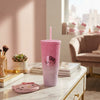 Vaso Tumbler Hello Kitty Rosado y Blanco