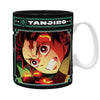 Taza Demon Slayer Tanjiro black & green 460 Ml
