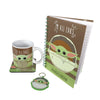 Set Taza + Libreta + Posavasos + Llavero Baby Yoda