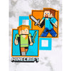 Franela, tshirt , sueter Minecraft blanca con gris