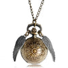 Collar Reloj Snitch Dorada Harry Potter Cadena Textura Bronce
