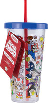 Vaso con carrizo super mario bros