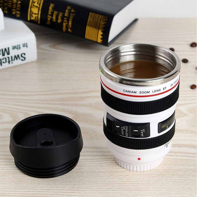 Taza lente de cámara, de acero inoxidable