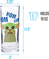 Set Vasos Star Wars The Mandalorian The Child Baby Yoda  4 piezas, 10 onzas