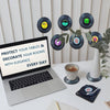 Posavasos vinyl con base toca disco