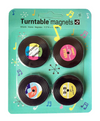 Magnéticos Retro casette y disco de vinyl