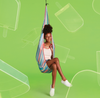 hamaca para sentarse al aire libre 24in x 43in