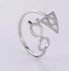 Anillo Harry Potter media vuelta lentes, reliquias de la muerte