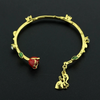 Pulsera Bella y la bestia Rosa