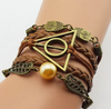Pulsera de cuero Harry Potter Reliquias de la muerte
