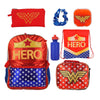 Backpack Set Wonder Woman 7pcs (Mochila, cartuchera, termo,etc)