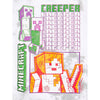 Franela, tshirt , sueter Minecraft blanca con gris