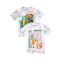 Franela, tshirt , sueter Minecraft blanca con gris