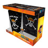 Set de regalo One piece skull vaso+ cuaderno + pin