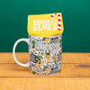 Taza con medias Elf