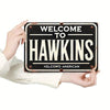 Placa de metal Stranger Things Welcome to Hawkins