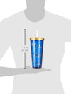 vaso con carrizo Harry Potter constelaciones - Taza de aluminio con pajita - Azul marino - 20 oz