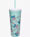 Vaso con Tapa y Carrizo Stitch y Angela Teal