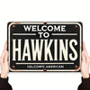 Placa de metal Stranger Things Welcome to Hawkins