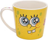 Taza Doble Cara Bob Esponja Con posa vaso y cucharita