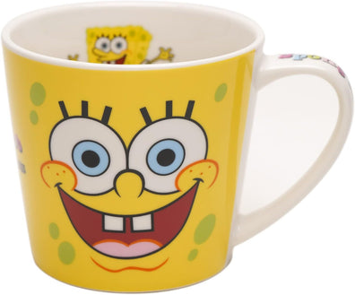 Taza Doble Cara Bob Esponja Con posa vaso