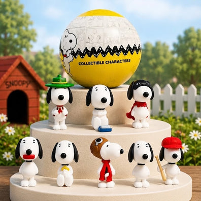 Mini Figuras Snoopy Capsula Sorpresa