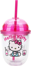 Vaso Tipo Capsula con Carrizo Hello Kitty