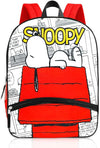Mochila Snoopy Rojo y Blanco