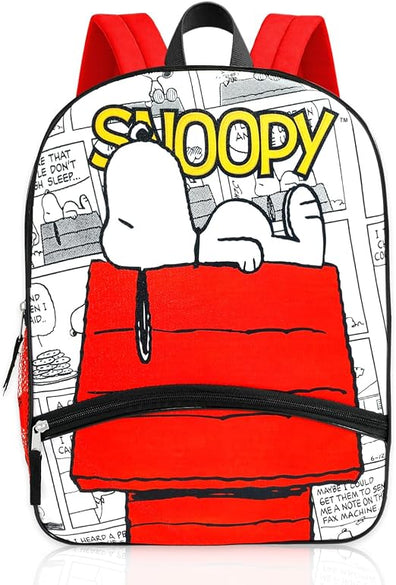 Mochila Snoopy Rojo y Blanco