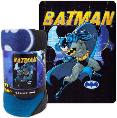 Manta Batman Negro Gris y Azul