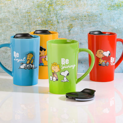 Taza Alta Ceramica Snoopy
