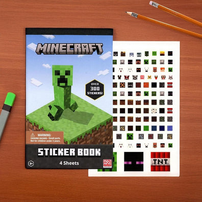 Libreta de Stickers Minecraft 300 Stickers