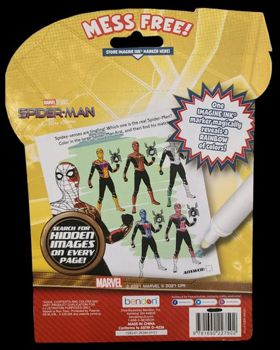 Libreta de Colorear SpiderMan Imagine Ink
